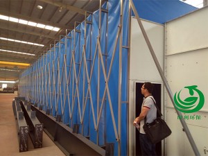 移动伸缩喷漆房（干式净化）